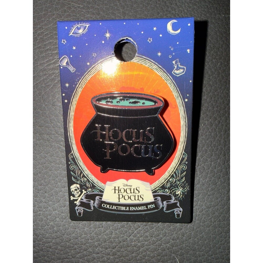 Disney Hocus Pocus title cauldron pin